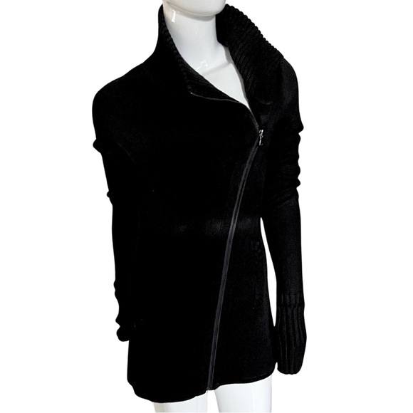 Pre-owned, black Athleta Chill Factor Wool Blend Sweater Coat - XS - Picture 2 of 16